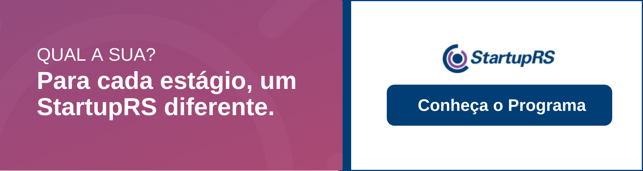 Banner Programa Startup RS