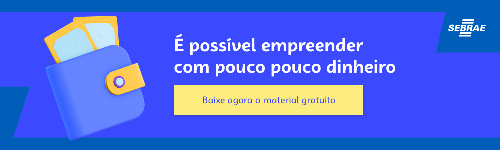 banner de fundo azul com a ilustração de uma carteira no canto direito