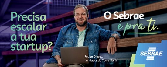 Foto: Campanha Sebrae é pra ti. Felipe Diesel, dono do Yours Bank.